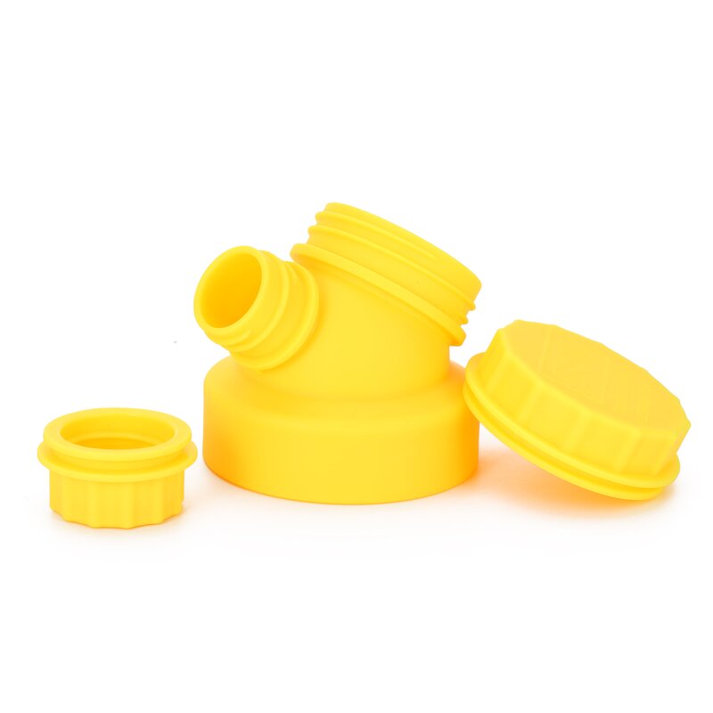 JuNikis innovative cap for wide mouth bottles - Yellow