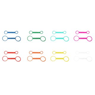 JuNikis Zubehr: 2er Set farbige Deckelhalter - in 8 Farben