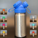 JuNikis eco line isolierte Edelstahl Trinkflasche 420ml - Teefilter ergnzbar - Weiss