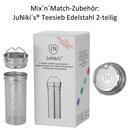 JuNikis eco line isolierte Edelstahl Trinkflasche 420ml - Teefilter ergnzbar - Gelb