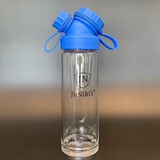 JuNikis Trinkflasche aus Glas - handmade - praktische...