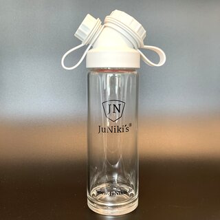 JuNikis Trinkflasche aus Glas - handmade - praktische...